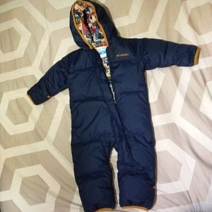 Columbia infant snowsuit dark blue 12-18mo
